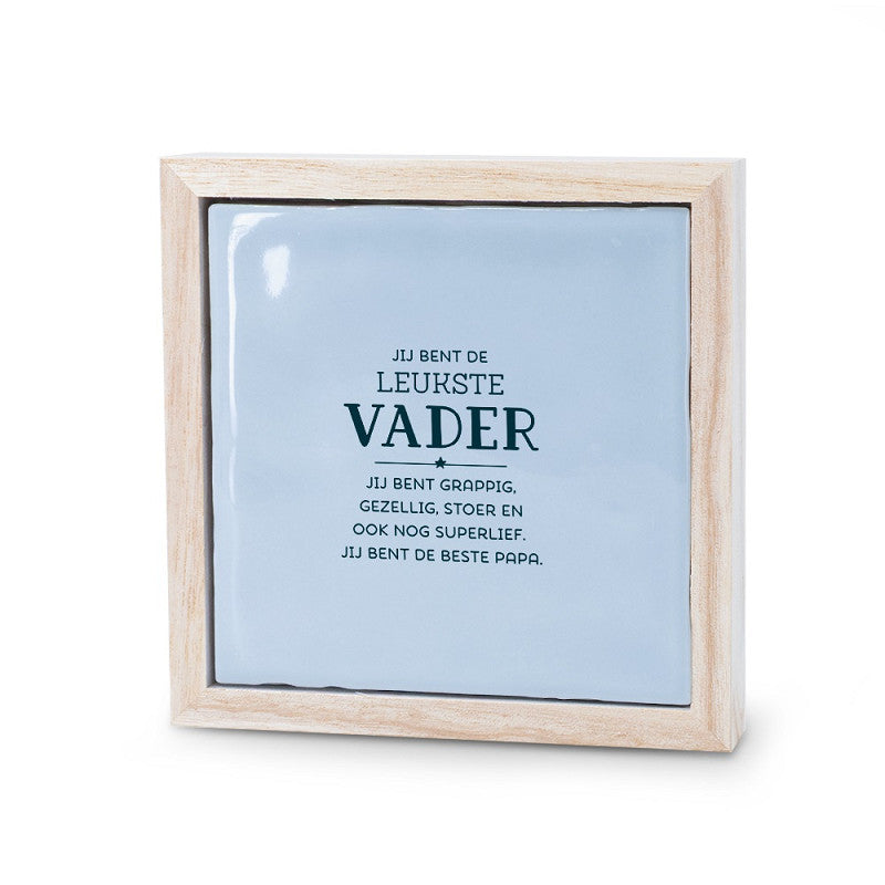 Liefs in een lijstje vader