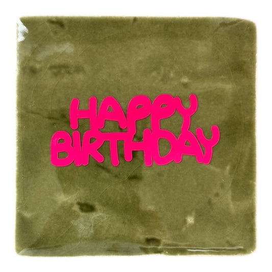 Tegeltje Happy Birthday