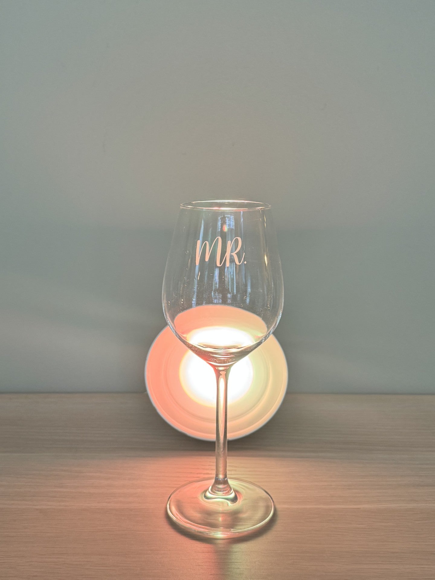 Wijnglas set Mr. & Mrs.