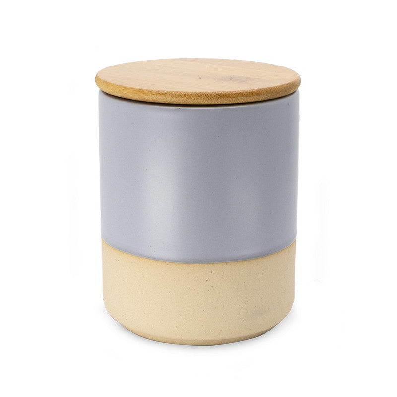 Decoratieve voorraadpot blauw