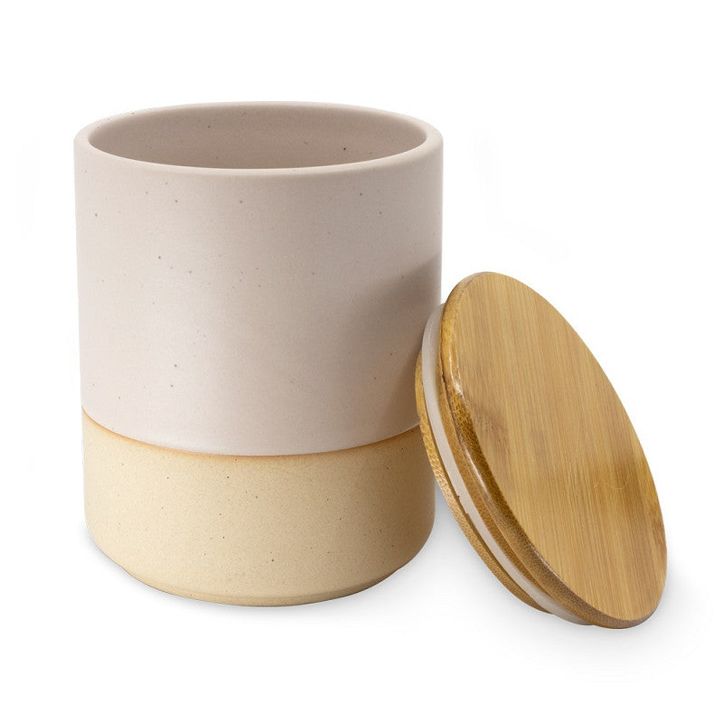 Decoratieve voorraadpot roze